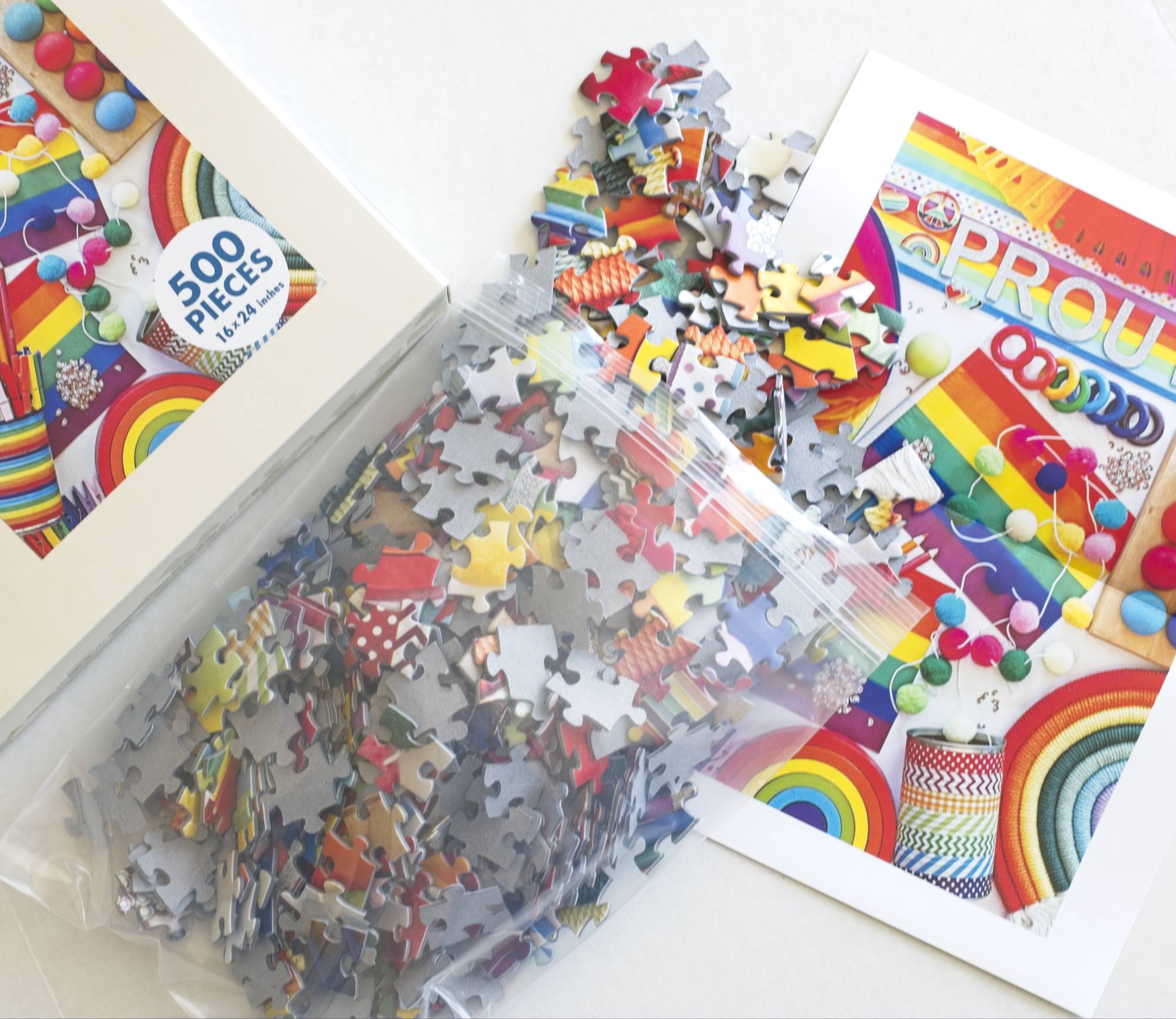Proud Puzzle by DeAnna Tibbs 500 Piece LGBTQIA+ Art Jigsaw Celebrating Pride and Oakland Community 8