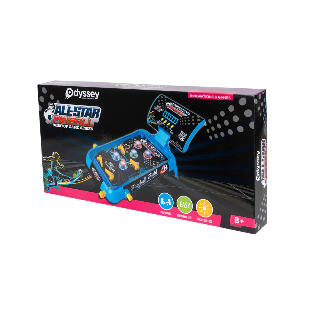 Pinball Tabletop Allstars Arcade Game by Odyssey Packaging View