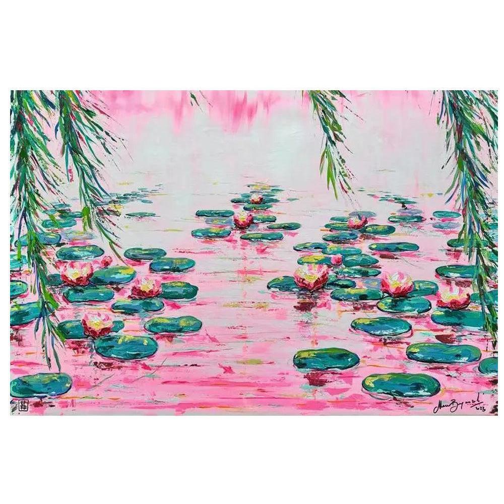 Pink Water Lilies 4000 Piece Jigsaw Puzzle Ravensburger 2