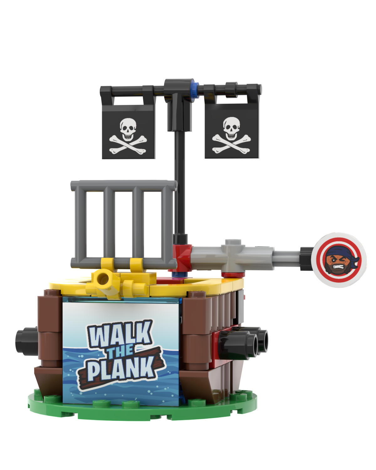 Walk the Plank carnival dunk tank LEGO compatible building set