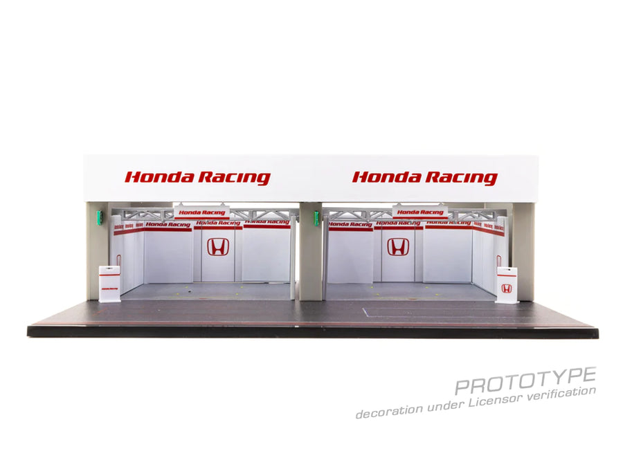 Honda Racing Pit Garage Diorama 1:64 (Tarmac Works)