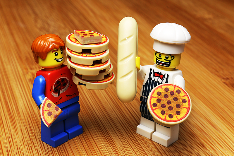 Pizza Pack made using LEGO parts - B3 Customs 3