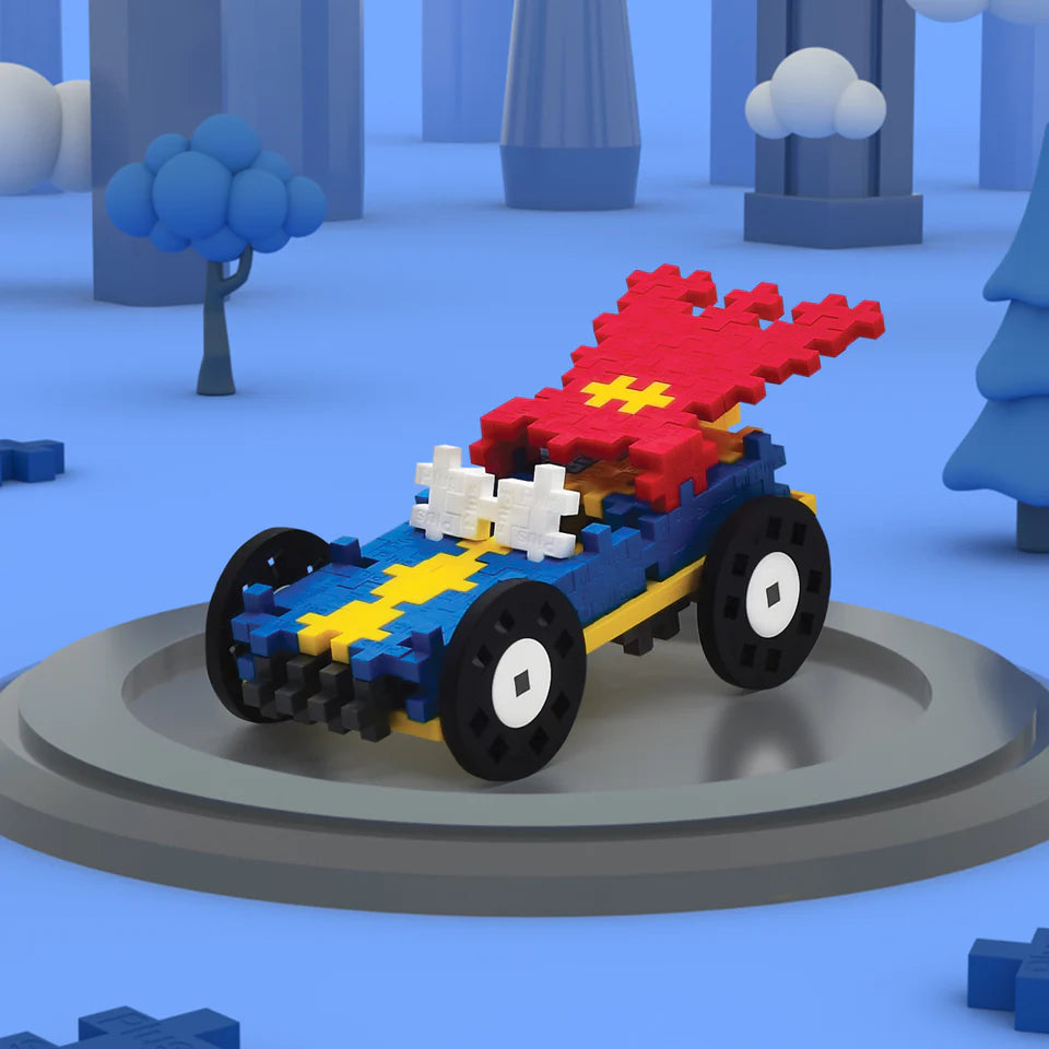 Plus Plus Tube - Color Cars - HERO Puzzle Blocks Design with Background Image
