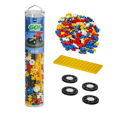 Plus Plus Tube - Color Cars - HERO Puzzle Blocks Packaging View