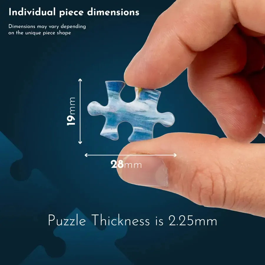 House of Puzzles interlocking puzzle piece construction feature
