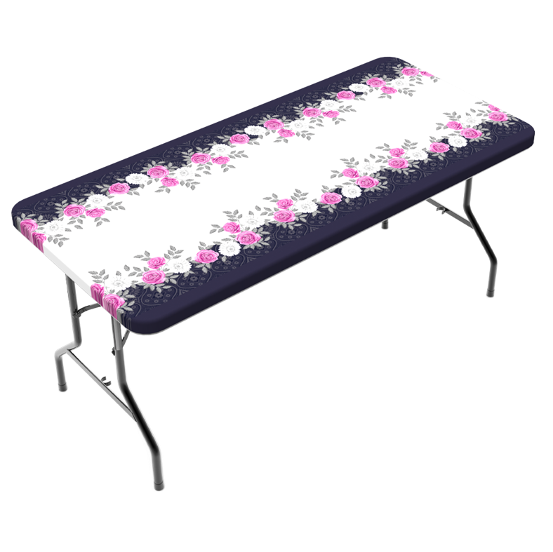 TCPlus 6ft Tablecloth Roses