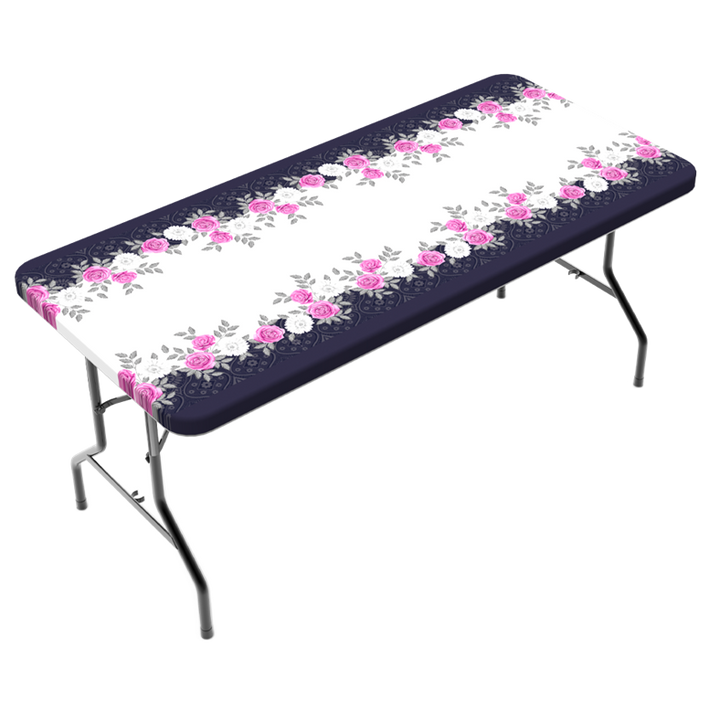 TCPlus 6ft Tablecloth Roses
