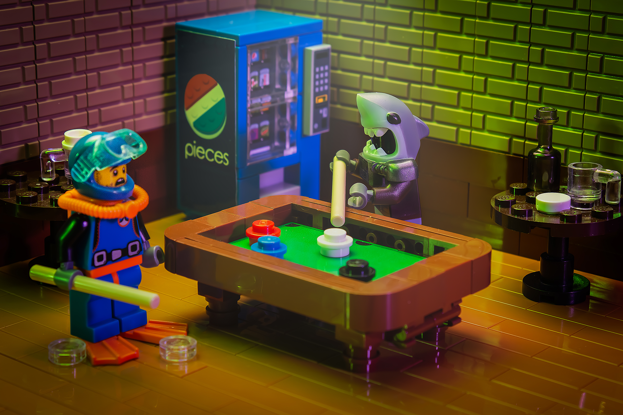 Pool Table Building Kit made from LEGO parts 2