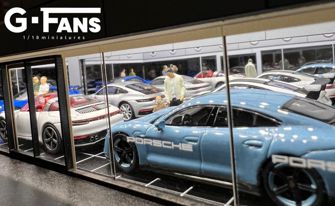 Porsche Showroom 1:64 scale Diorama by G-Fans Another inside view.