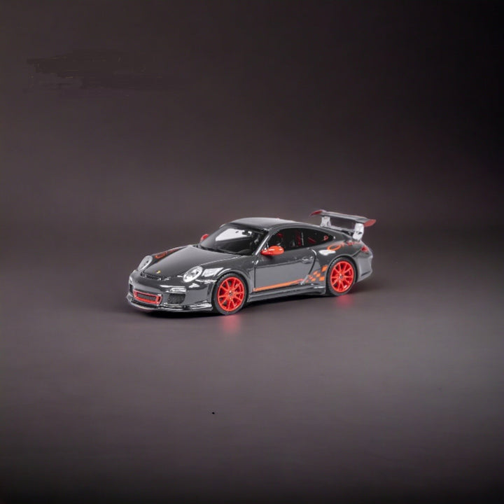 Porsche 997.2 GT3 RS Meteor Grey Metallic GRAUSCHWARZ 1:64 Resin by Cars' Lounge