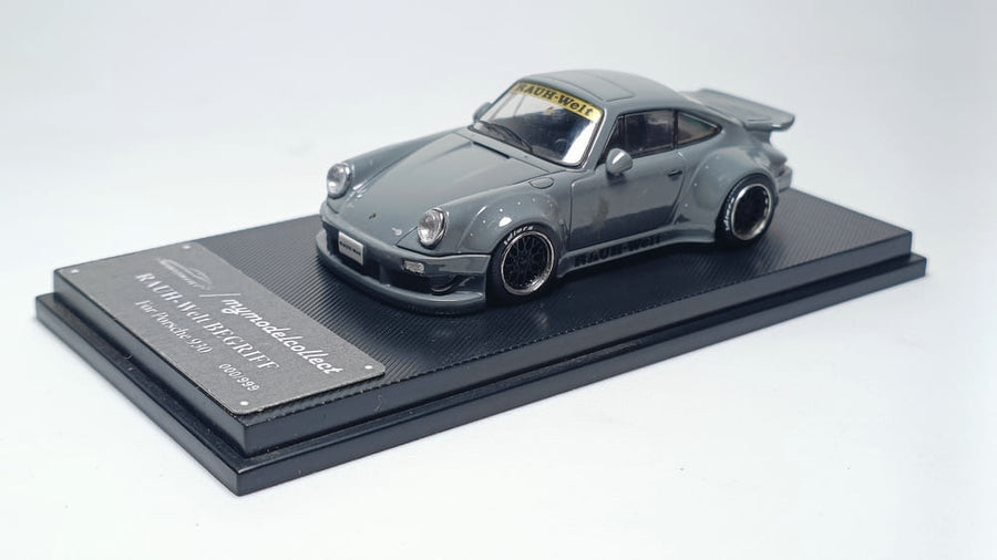 Porsche RWB 930 Cement Grey Ducktail 1:64 Scale Diecast Model by Model Connect