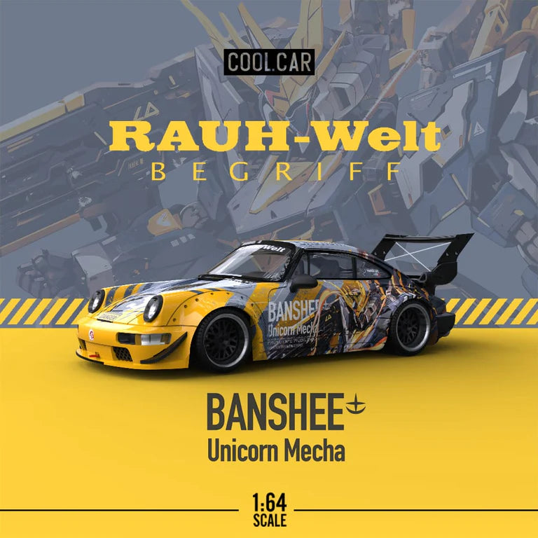 Porsche RWB 964 BANSHEE MECHA Livery 1:64 Scale Diecast Model by Cool Car Side View