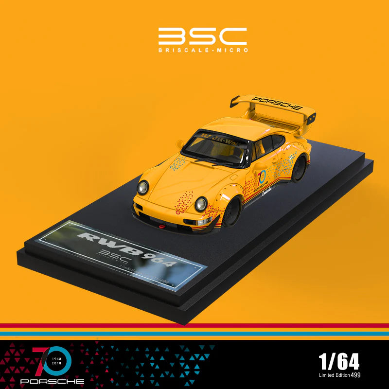 Porsche RWB 964 70th Anniversary Cinderella Edition 1:64 Diecast Scale by BSC