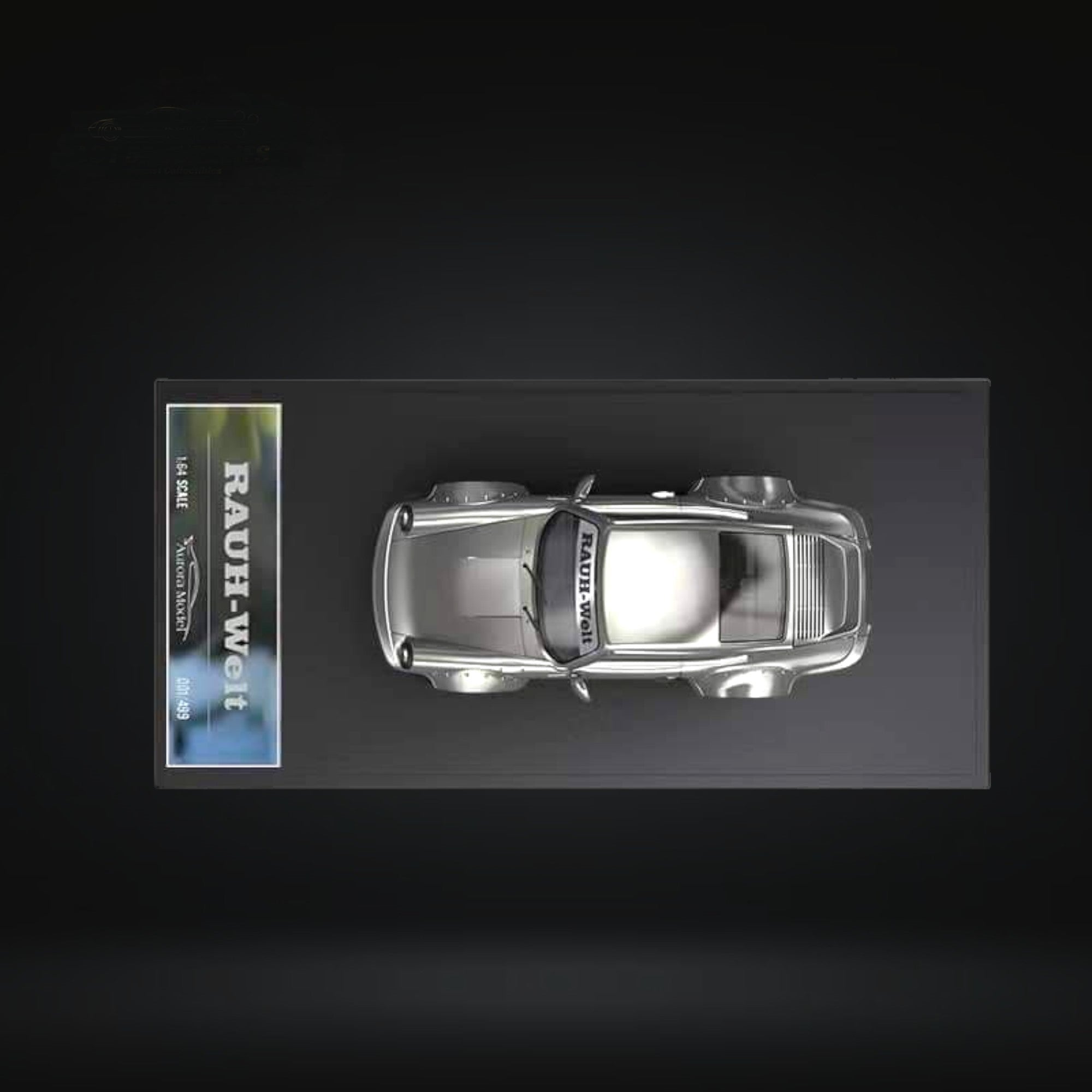 Porsche RWB 964 Liquid Silver DUCKTAIL 1:64 by Aurora Model