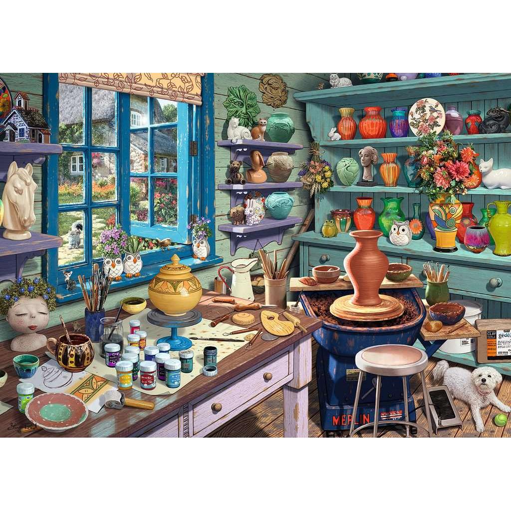 Rompecabezas de 500 piezas del Santuario de Pottery Studio de Ravensburger