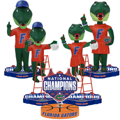 Florida Gators 2025 NCAA Men's Basketball National Champions Bobbleheads (Presale)