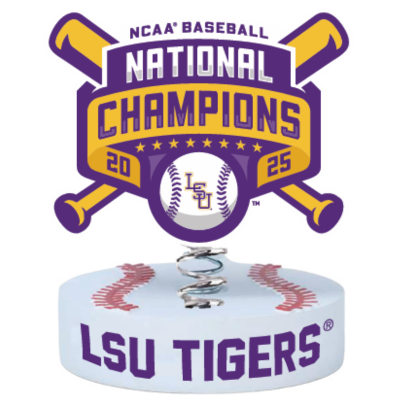 LSU Tigers 2025 Men's College World Series National Champions Bobbleheads (Presale) 3