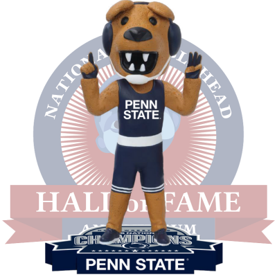The Nittany Lion Penn State Nittany Lions Mascot 2025 NCAA Wrestling National Champions Bobblehead (Presale)