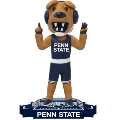 The Nittany Lion Penn State Nittany Lions Mascot 2025 NCAA Wrestling National Champions Bobblehead (Presale) 2