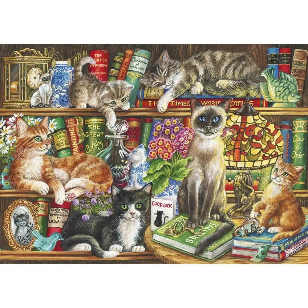 Puss In Books 1000 Piece Jigsaw Puzzle Gibsons 2