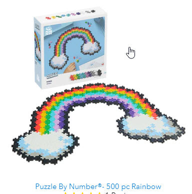 Plus Plus Puzzle By Number - Rainbow Puzzle Blocks