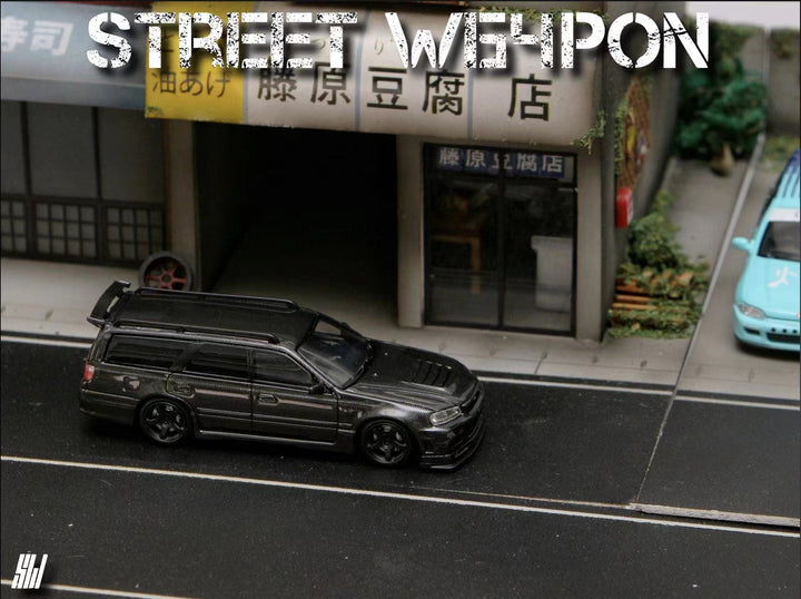 Nissan Stagea R34 Full Carbon 1:64 by Street Weapon Scene