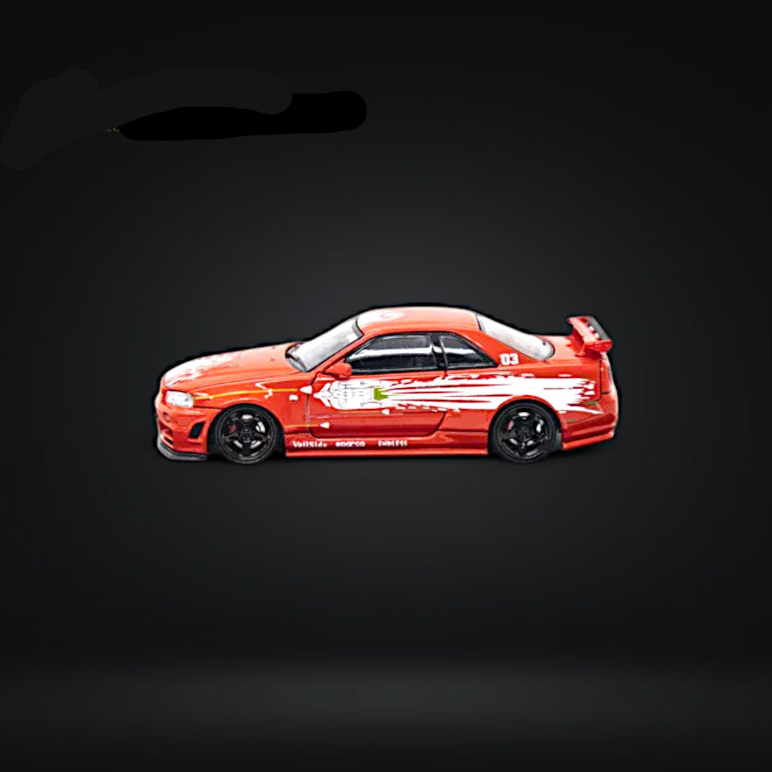 Nissan Skyline GT-R R34 Z-Tune FNF Red Livery 1:64 by Fast Speed - 4