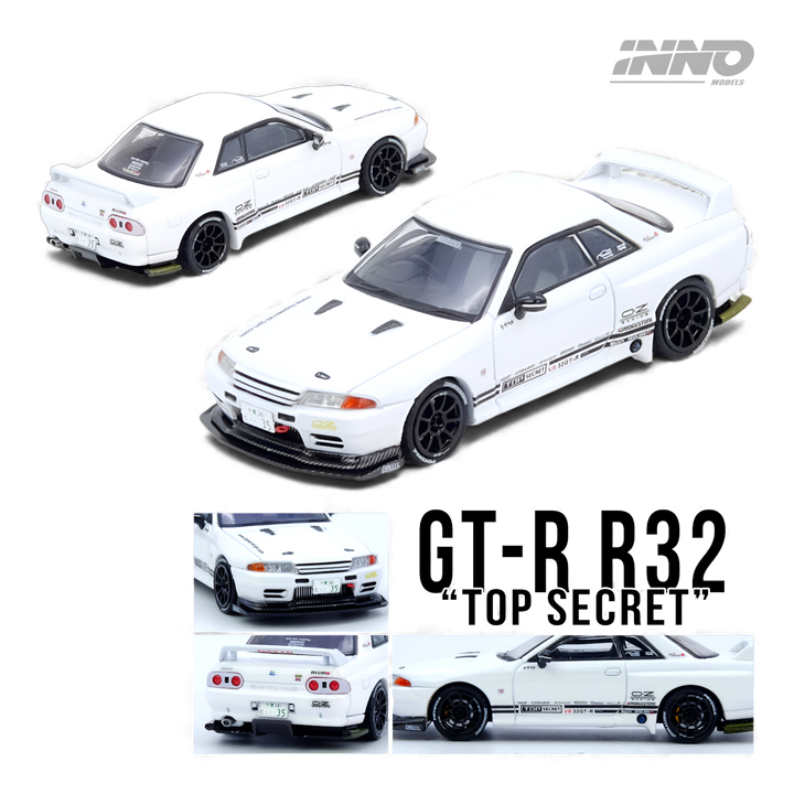 Nissan Top Secret VR32 GT-R White 1:64 by INNO64 