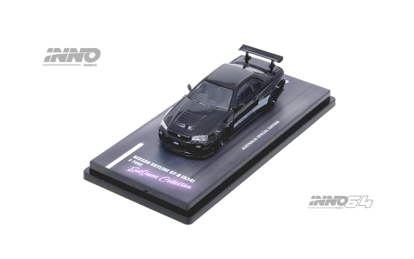 INNO64 イノモデルR34 TASKL チェイス Nissan Skyline R34 Z-Tune ENDGAME Australia SE Chase Car 1
