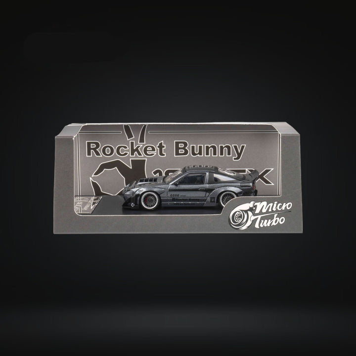 Custom 180SX Pandem Rocket Bunny Matte Grey 1:64 by MicroTurbo - 1