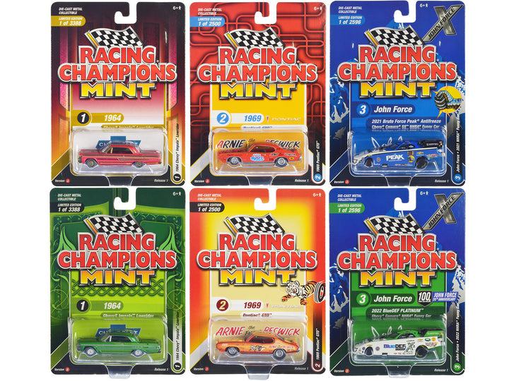 "Racing Champions Mint 2023" Set of 6 Cars Release 1 1/64 Diecast Model Cars by Racing Champions-0