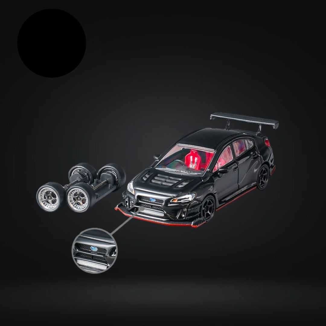 Subaru WRX S4 WideBody Kit Black 1:64 by CM Model CM64-WRX-03 Detail View