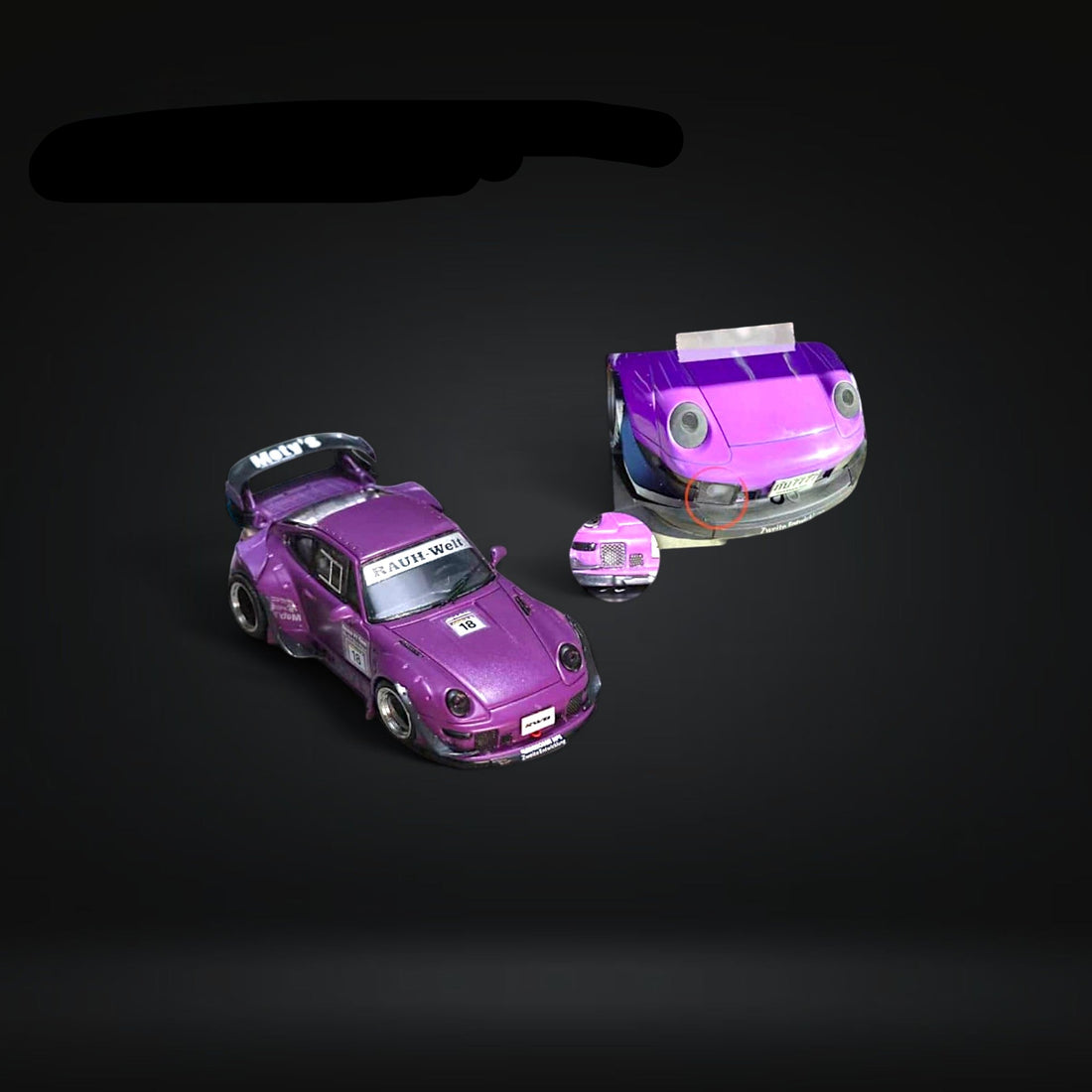 Porsche 993 RWB Rotana Race Track Purple 1:64 by Street Weapon 4