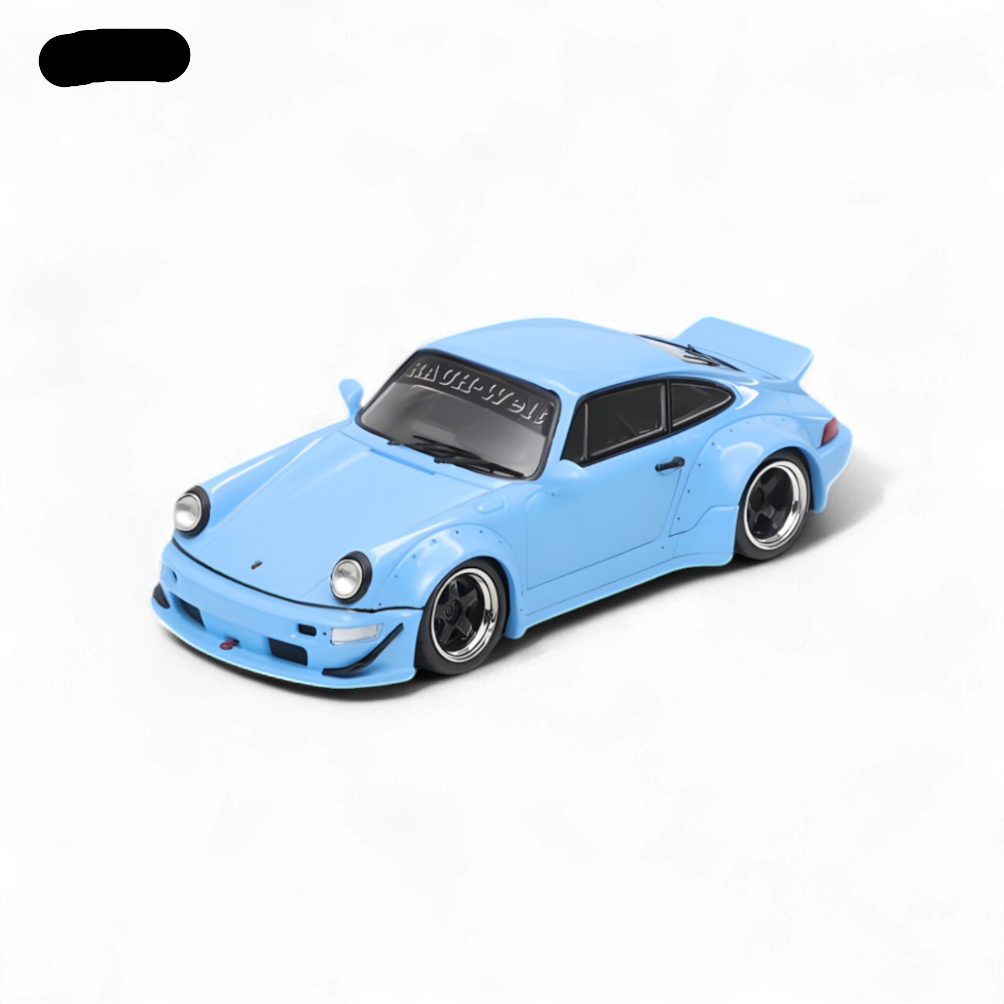 Porsche Rauh-Welt RWB964 Wide-Body Duck Wing - Sky Blue 1:64 by Fast Speed 3
