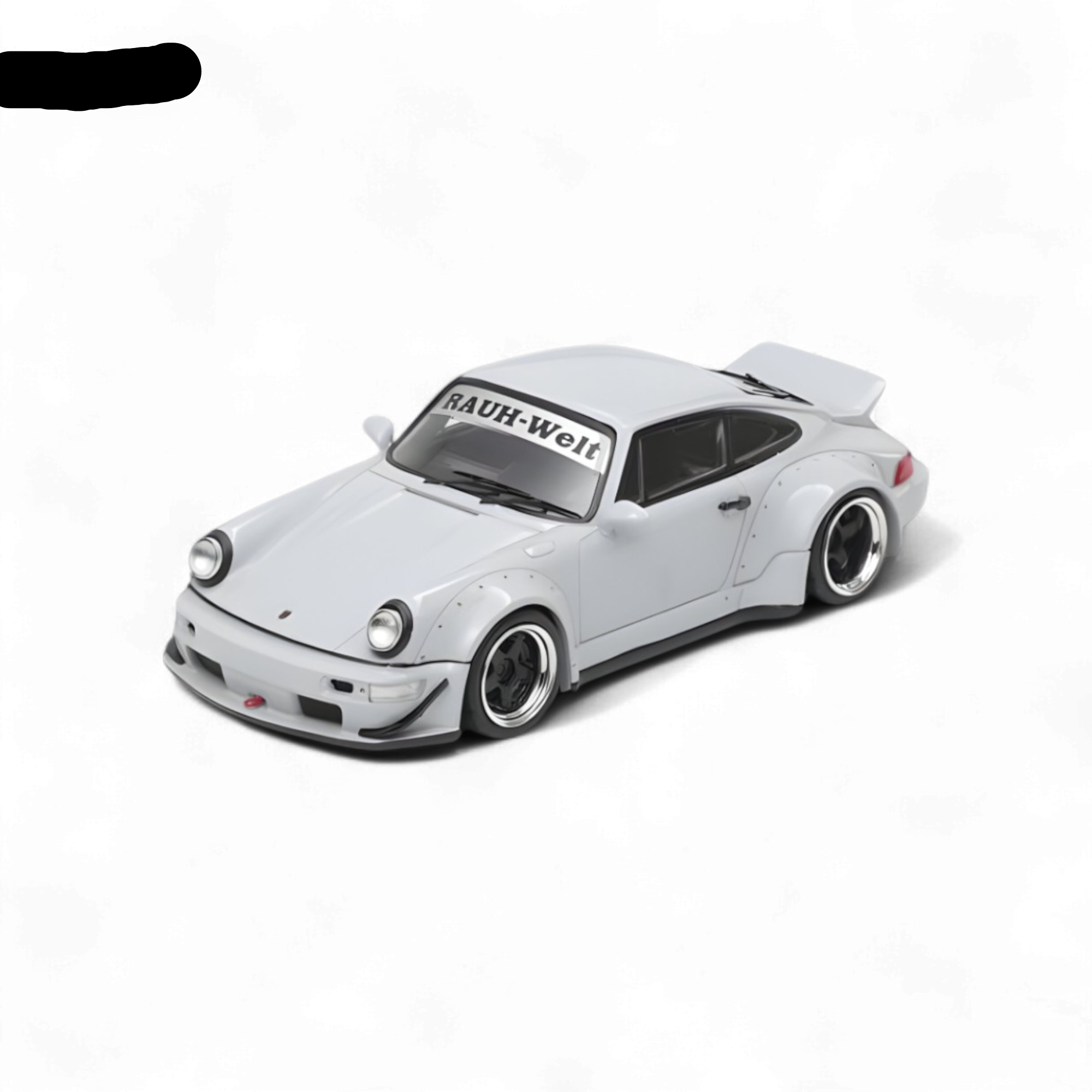 Porsche Rauh-Welt RWB964 Wide-Body Duck Wing - Grey 1:64 by Fast Speed 2