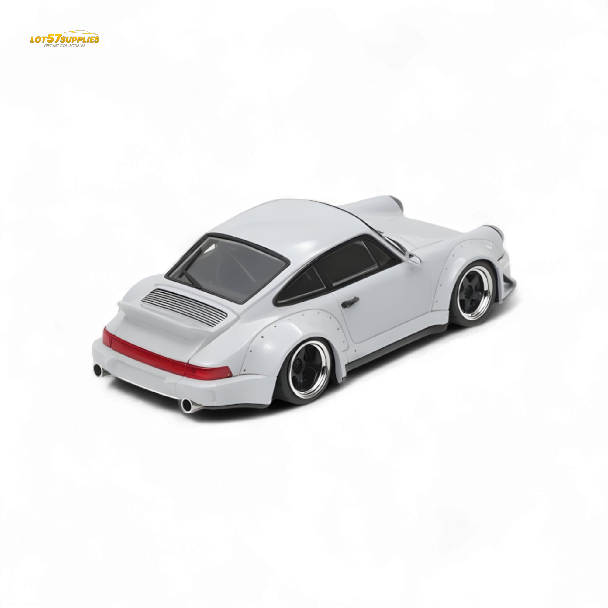 Porsche Rauh-Welt RWB964 Wide-Body Duck Wing - Grey 1:64 by Fast Speed