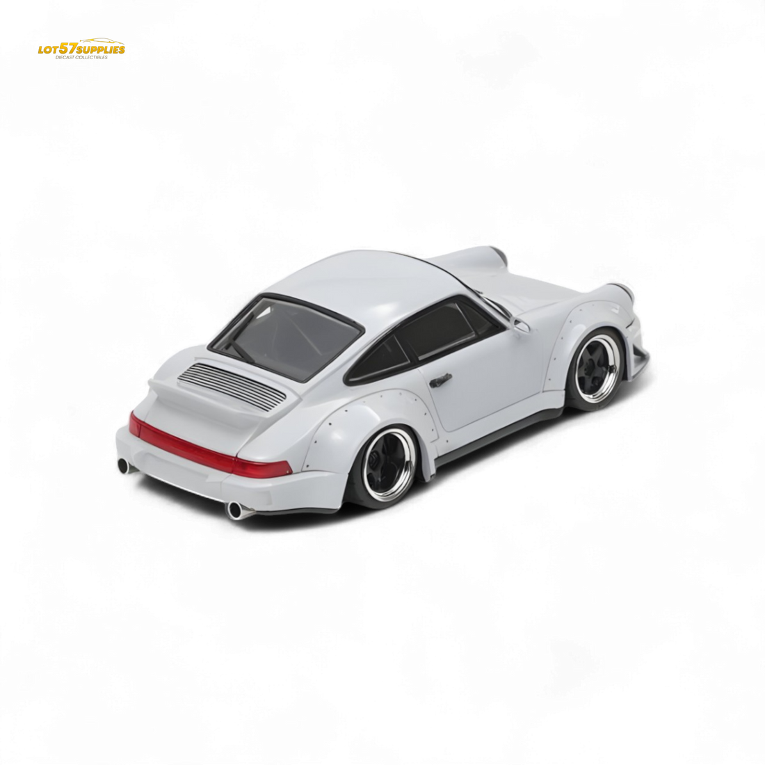 Porsche Rauh-Welt RWB964 Wide-Body Duck Wing - Grey 1:64 by Fast Speed