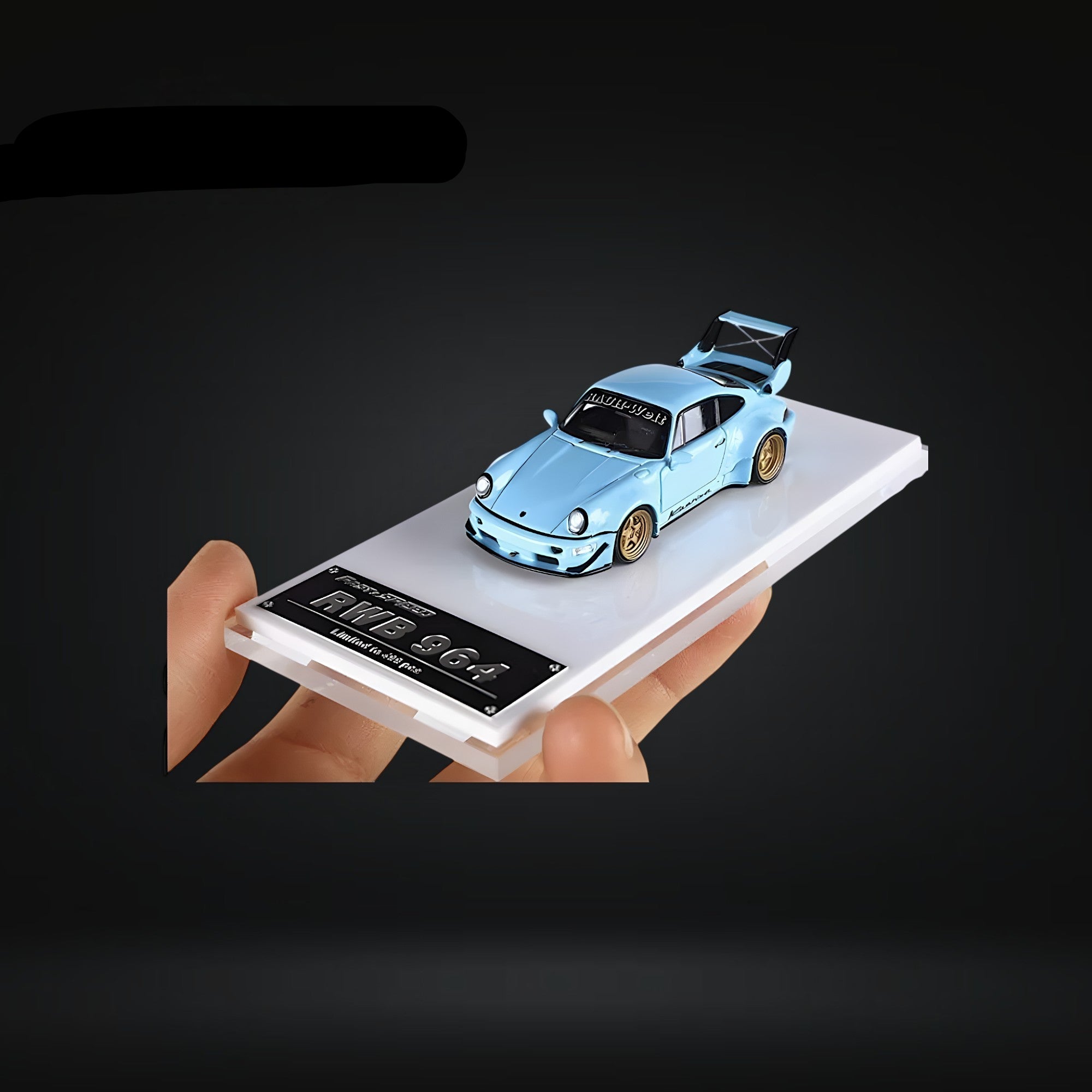 Porsche 964 RWB Widebody KASHIWA X Version Rear Wing in Tiffany