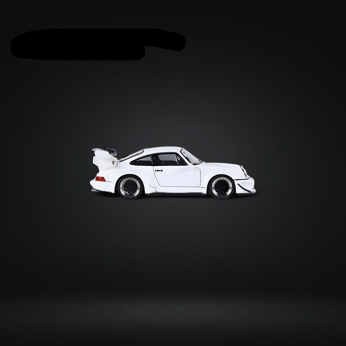 Porsche 964 RWB Widebody DREAMCATCHER GT Version Rear Wing in White 1:64 by Fast Speed - 3