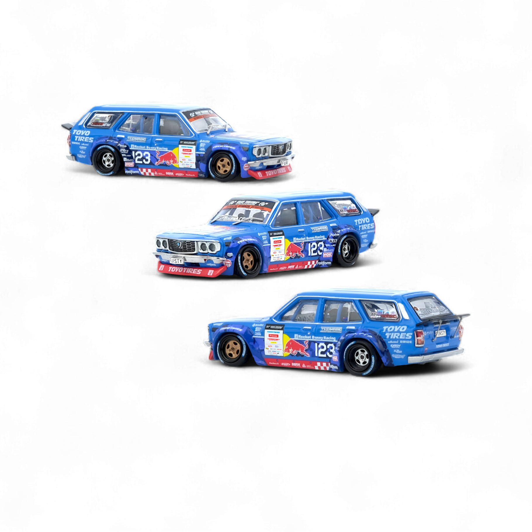 MAZDA 1976 MAD MIKE RX3 Station Wagon D1GP Series 2024 1:64 by Inno64