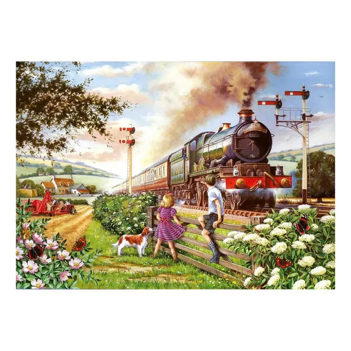 Railway Children steam train 1000 piece jigsaw puzzle by House of Puzzles