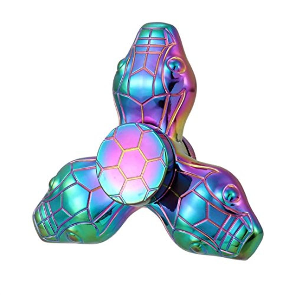 Rainbow Chameleon Snake Head Metal EDC Fidget Spinner-1