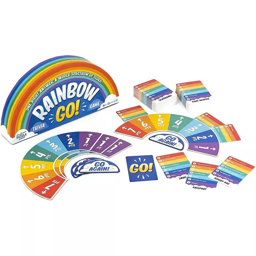 Rainbow Go! - Face Paced Trivia Card Game - Professor Puzzle 2