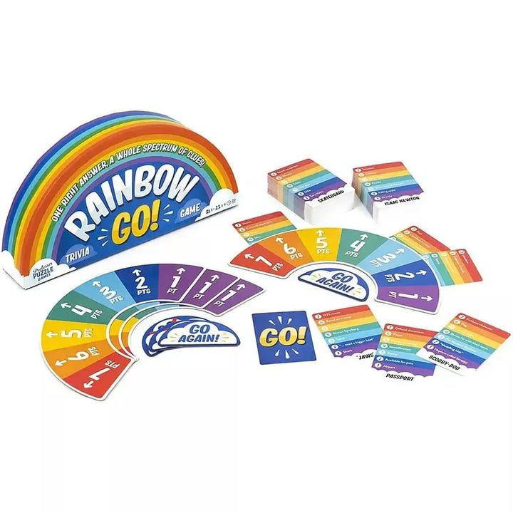 Rainbow Go! - Face Paced Trivia Card Game - Professor Puzzle 2