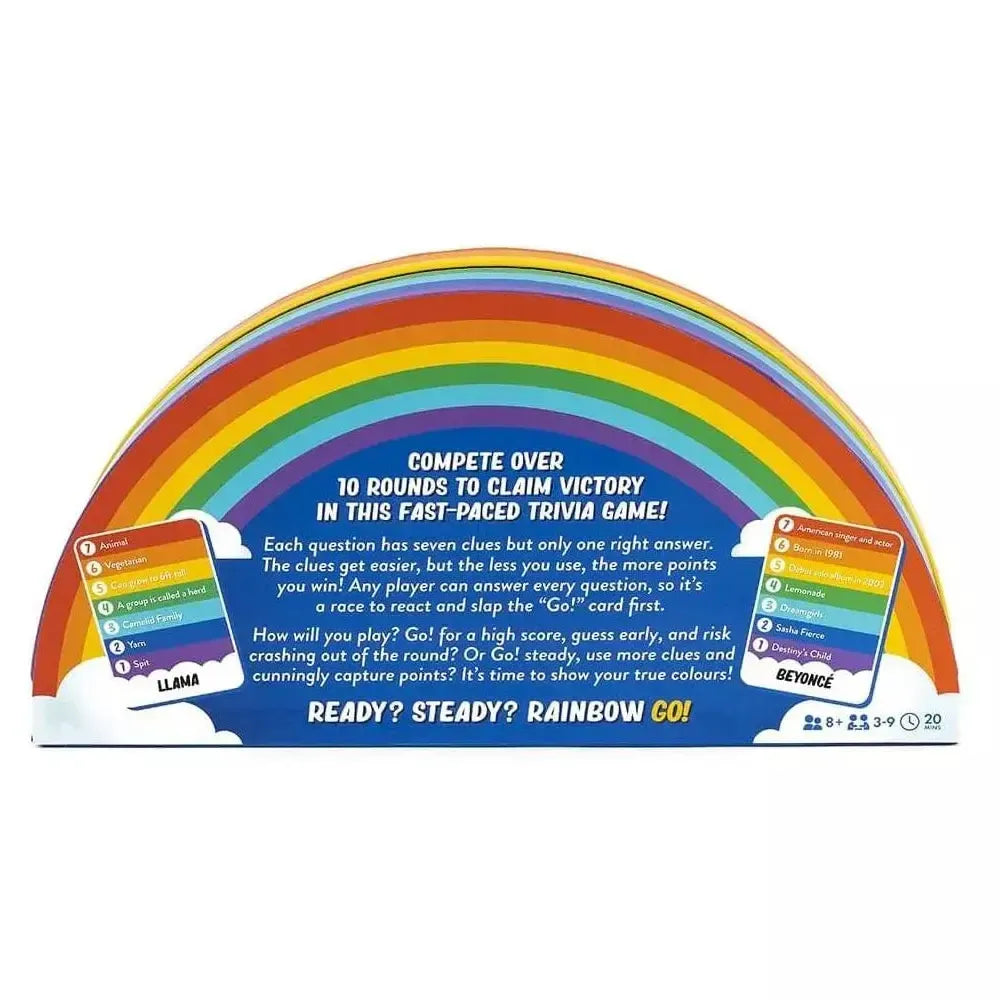 Rainbow Go! - Face Paced Trivia Card Game - Professor Puzzle 4