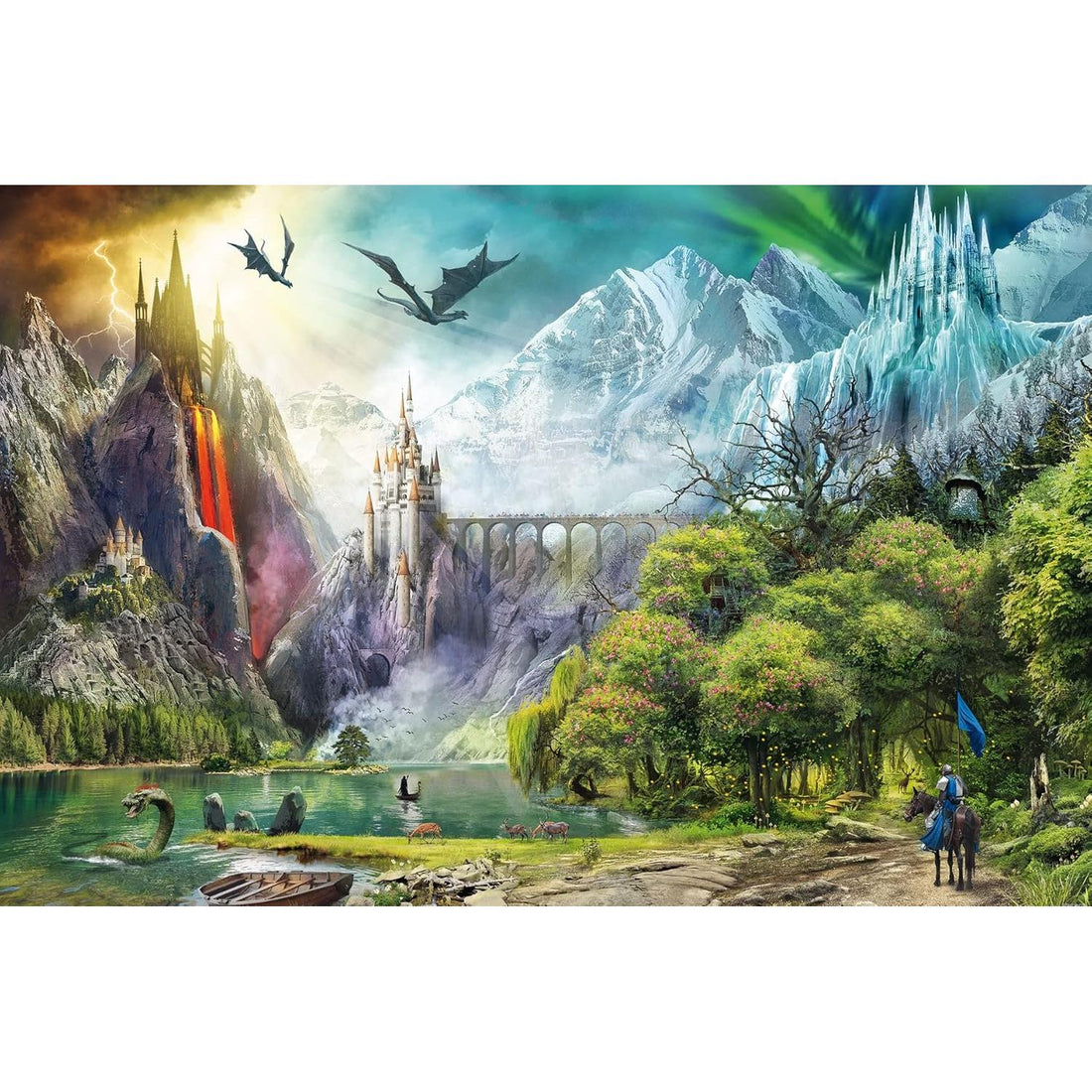 Rompecabezas de 3000 piezas Reign of Dragons de Ravensburger