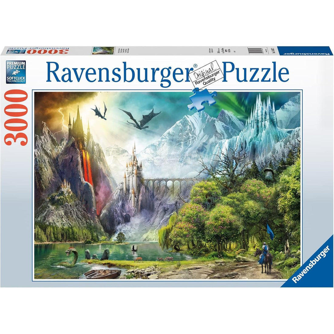 Rompecabezas de 3000 piezas Reign of Dragons de Ravensburger