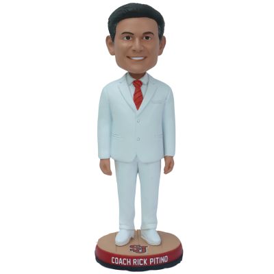 Rick Pitino St. John's Red Storm Coach White Suit Bobblehead 2