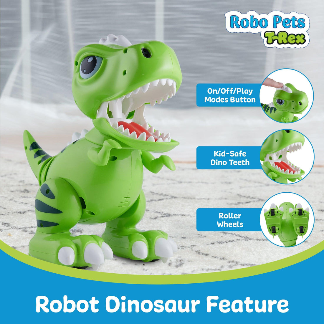 Robo Pets T-Rex Dinosaur Toy - Power Your Fun  5