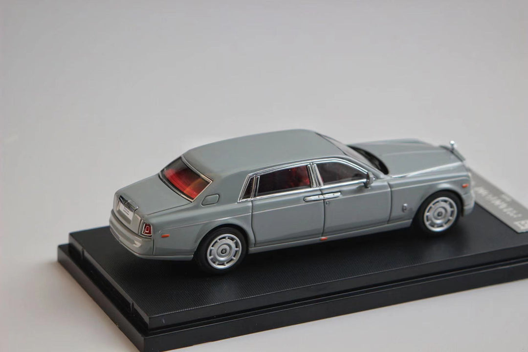Rolls Royce Phantom VII 1:64 Scale Diecast Model by SW Gray Rear and Passenger Side View
